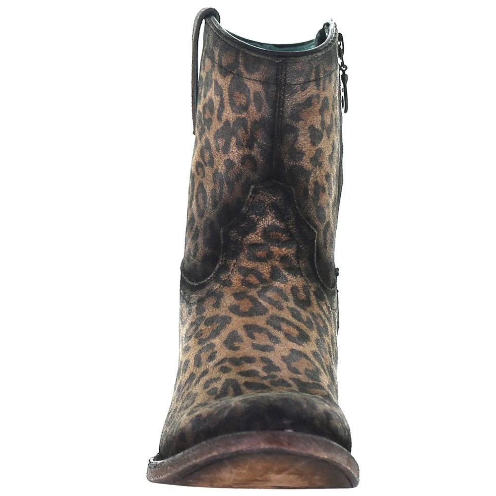 Corral Boots Cheetah Snip Toe Cowboy Booties 5