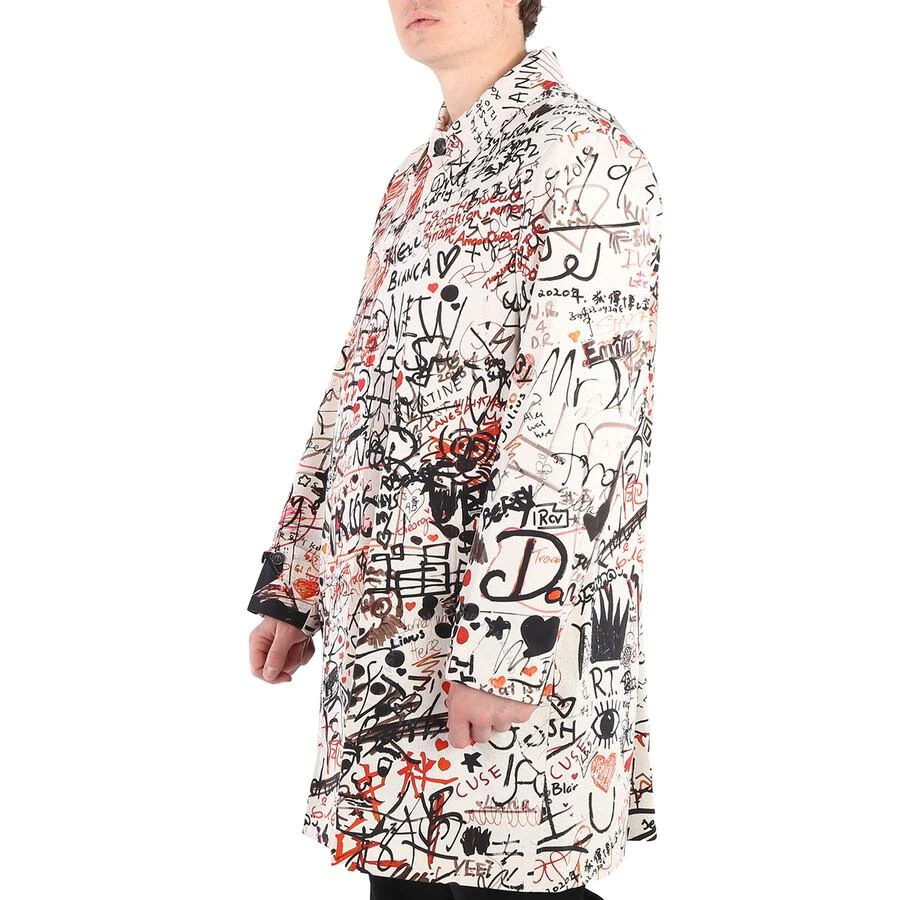 Burberry Men's Keats Doodle Print Single-breasted Coat 3