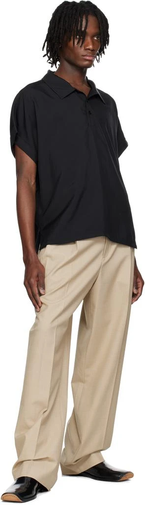 Recto Black Dolman Sleeve Polo 4