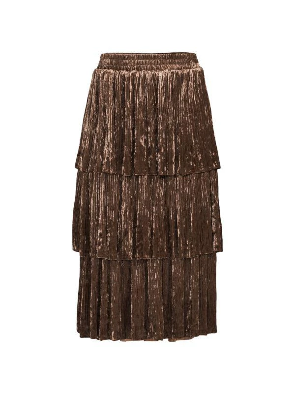 70/21 Velvet Tiered Midi Skirt 3
