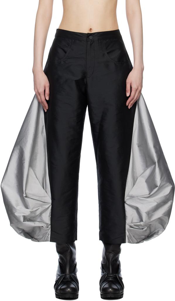 PAULA CANOVAS DEL VAS Black Boletus Trousers
