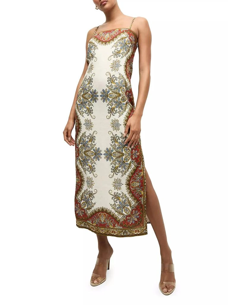 VERONICA BEARD Petra Printed Slip Dress 2