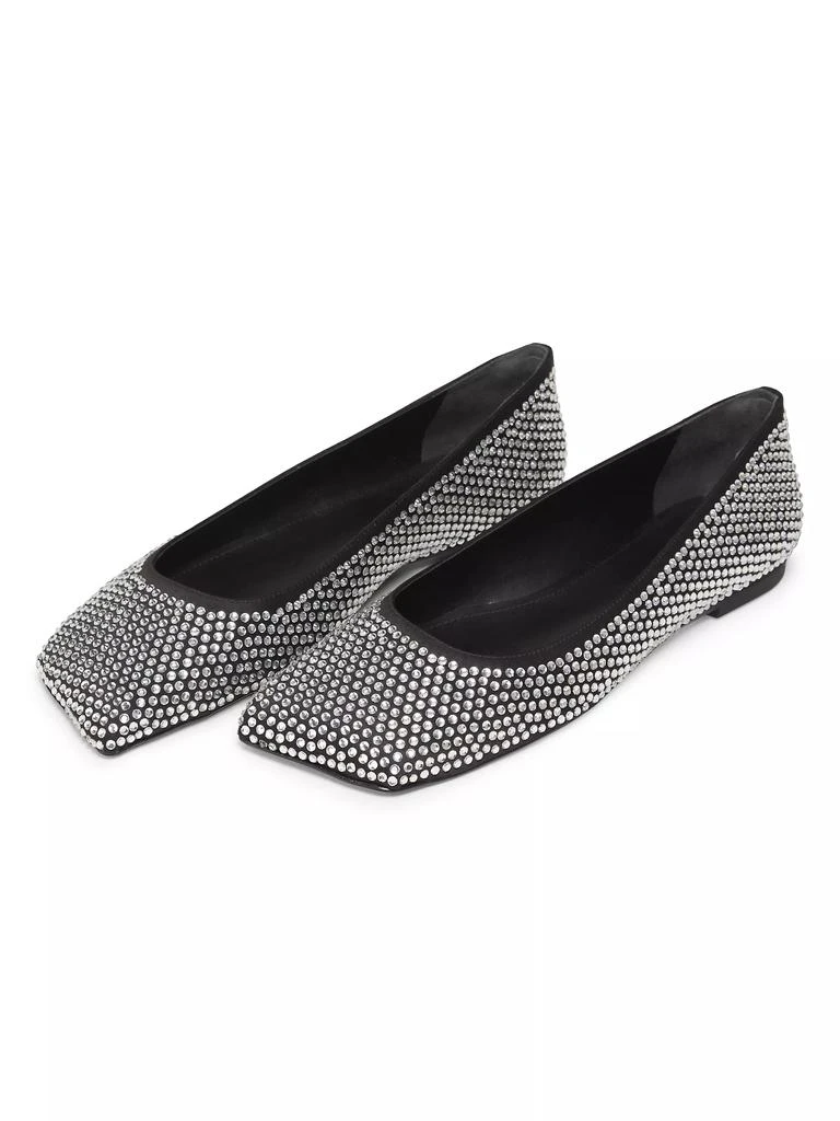 Schutz Jaycie Embellished Satin Ballet Flats 2