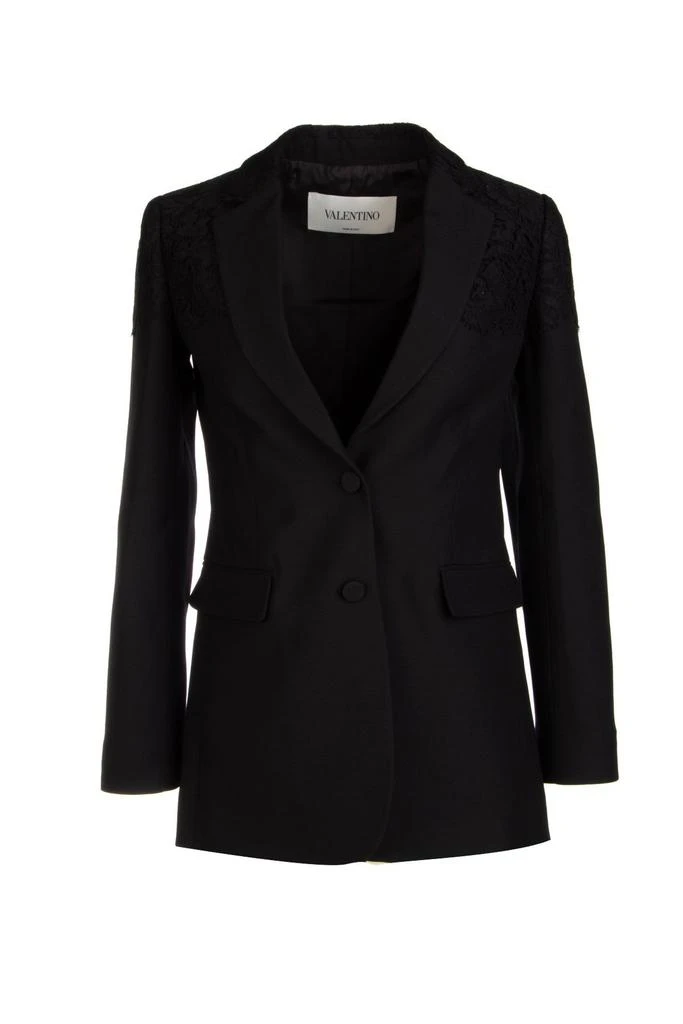 Valentino Valentino Single-Breasted Long-Sleeved Blazer from Cettire