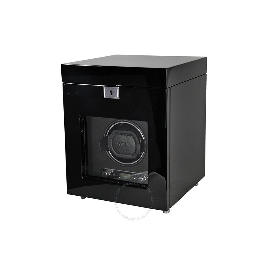 Wolf Savoy Single Watch Winder - Black 454570