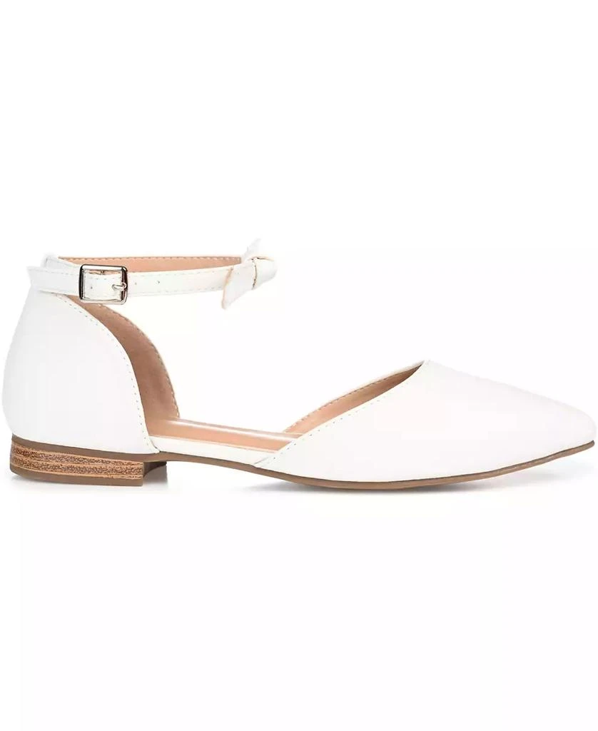 Journee Collection Women's Vielo Bow Ankle Strap Flats 2