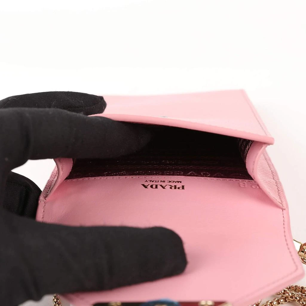 Prada Prada Mini Pink Saffiano Leather Crossbody Bag 7