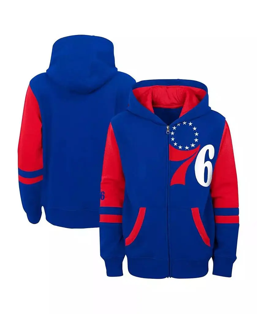 Outerstuff Preschool Royal Philadelphia 76ers Straight To The League Full-Zip Hoodie