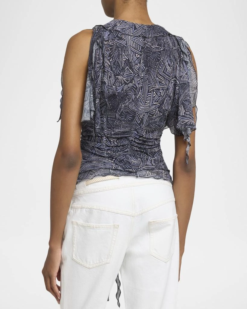 Isabel Marant Thanais Lace-Up Silk Top 3