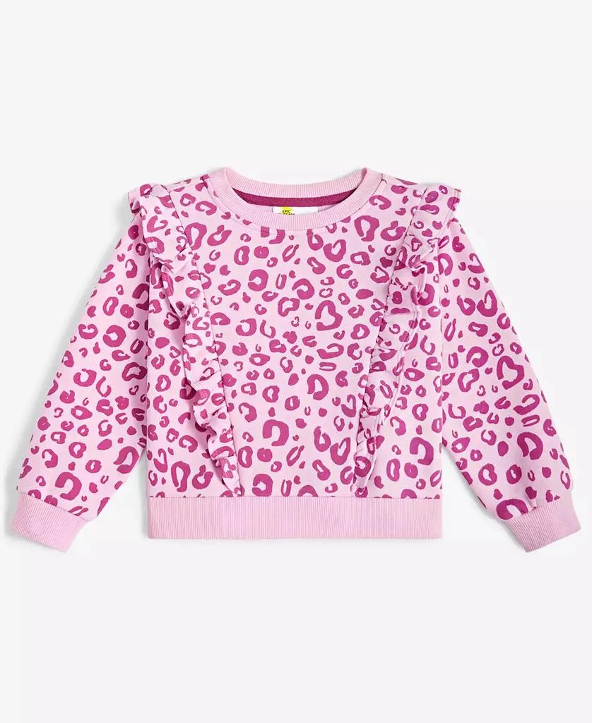 Epic Threads Toddler Girls Lucy Leopard Ruffle Sweatshirt, Created for Macy's 1