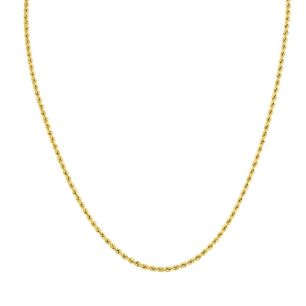 SSELECTS 14K Yellow Gold Filled 2.1Mm Rope Chain With Lobster Clasp  - 16 Inch