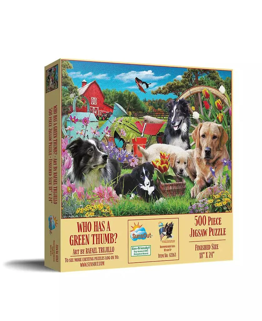 SunsOut Who has a green Thumb 500 piece Jigsaw Puzzle for Adults