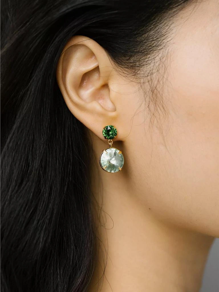 Jennifer Behr Lylah 24K Gold-Plated &amp; Crystal Drop Earrings 2