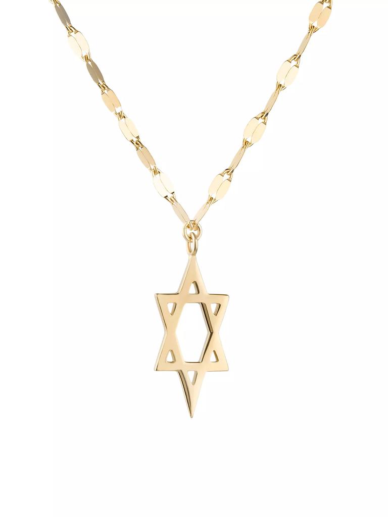 LANA Star Of David 14K Yellow Gold Charm Necklace