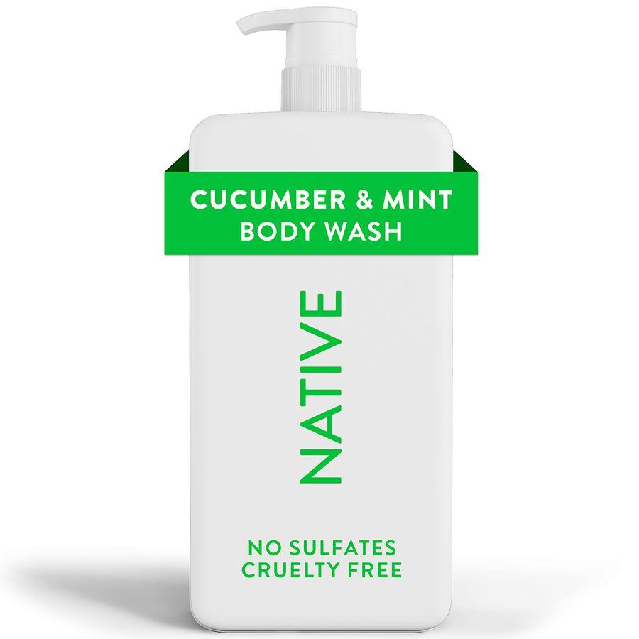 Native Body Wash, Sulfate Free, for Women and Men Cucumber & Mint