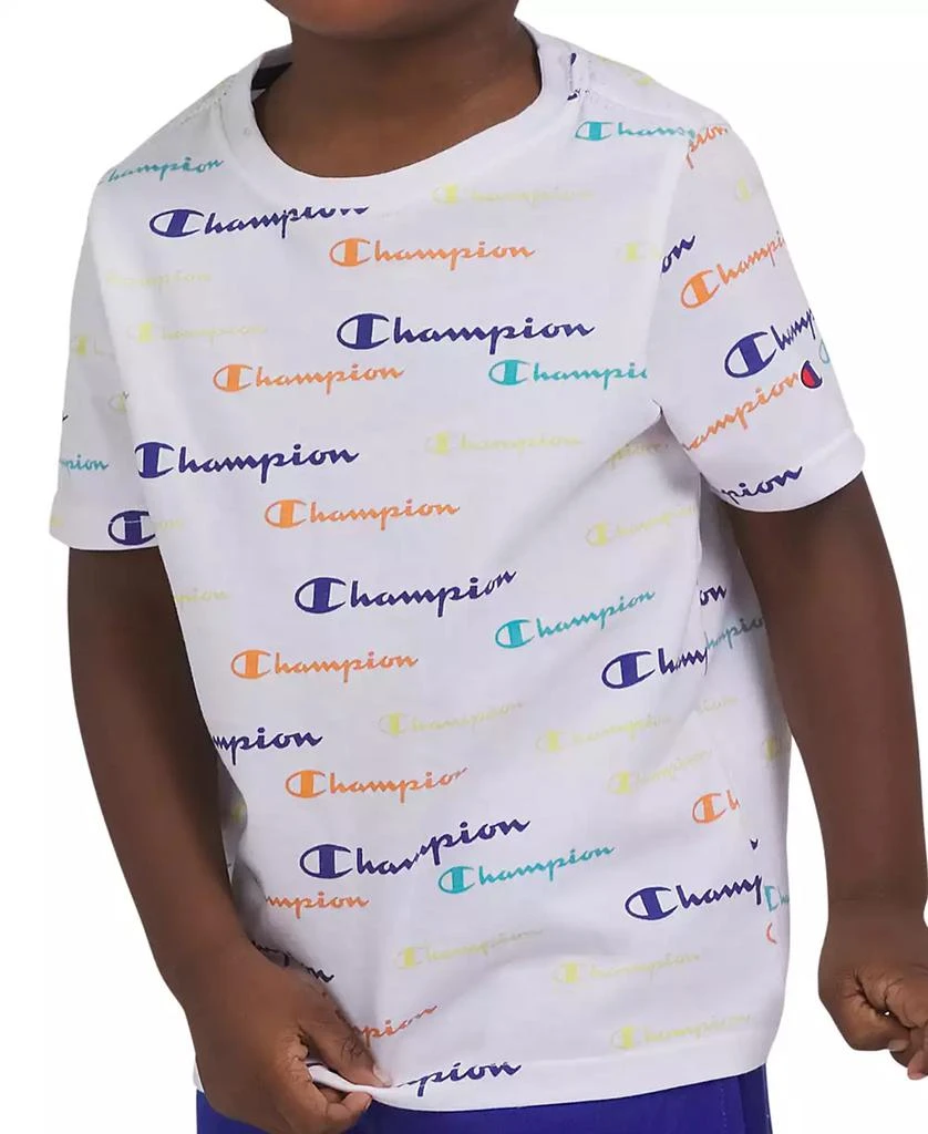 Shop Toddler Little Boys Short-Sleeve Printed T-Shirt Fleece