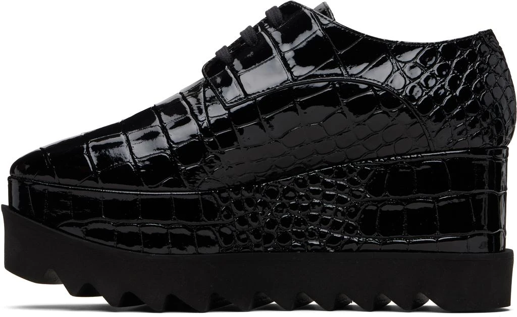 Stella McCartney Black Limited-Edition Elyse Crocodile Platform Derbys 3