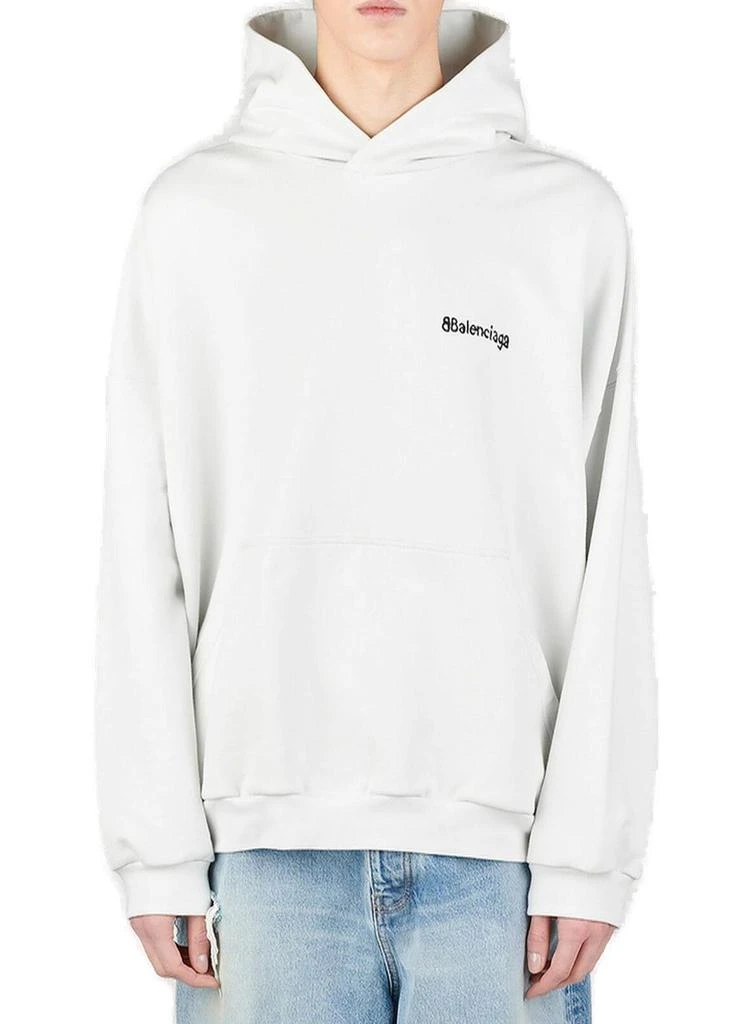 Balenciaga Balenciaga Logo Embroidered Hoodie 1