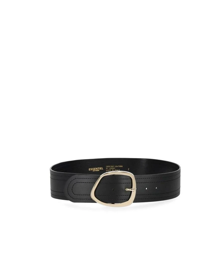 Essentiel Antwerp Black Leather Belt ESSENTIEL Antwerp Black Leather Belt 85 | eBay main image 3
