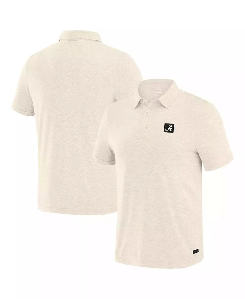 J. Palmer Men's White Alabama Crimson Tide Four Down Polo Shirt 1