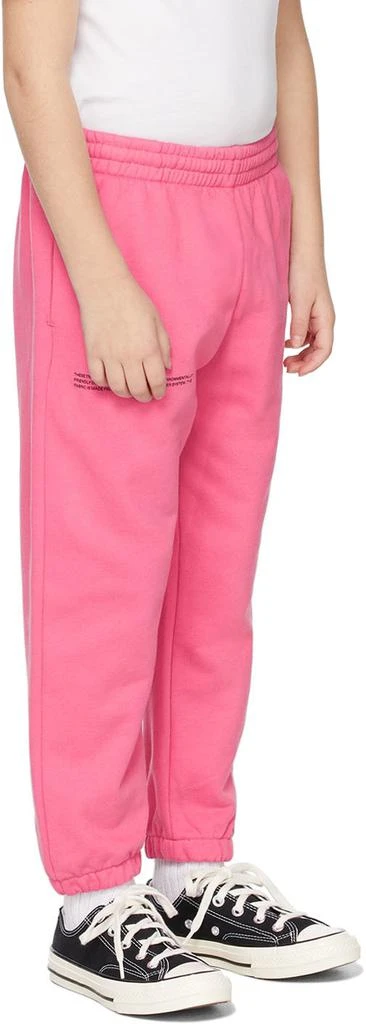 PANGAIA Kids Pink Organic Cotton 365 Track Pants 3