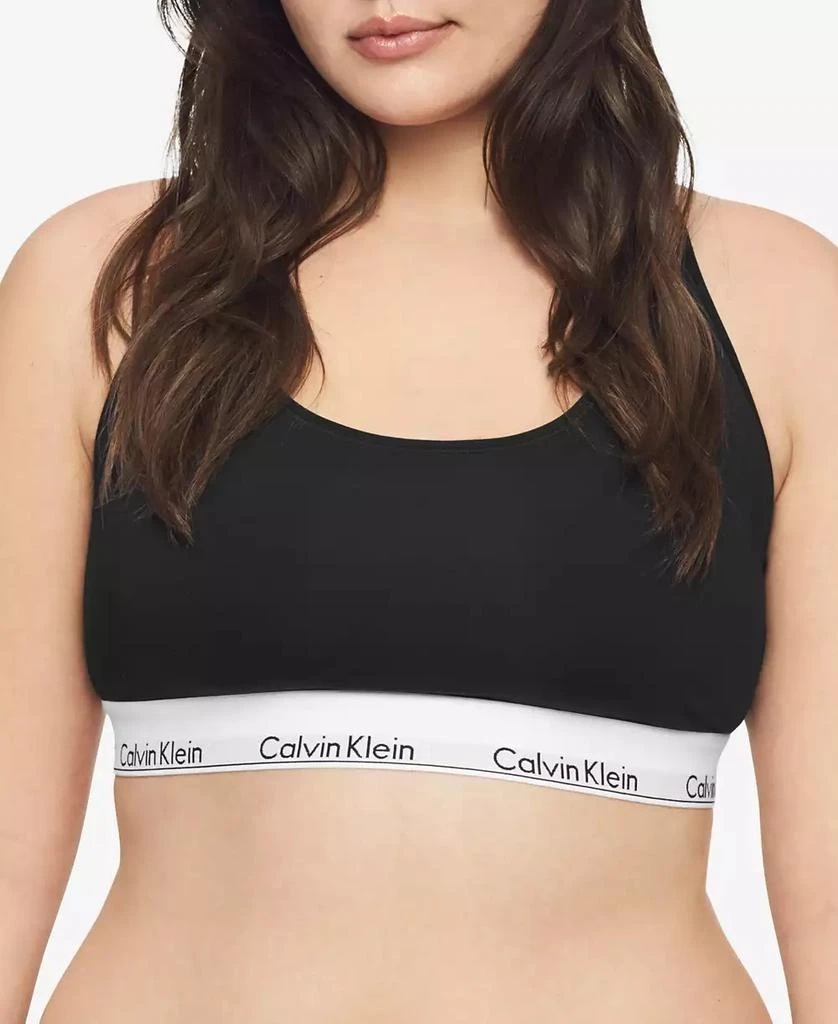 Calvin Klein Plus Size Modern Cotton Unlined Bralette QF5116 1