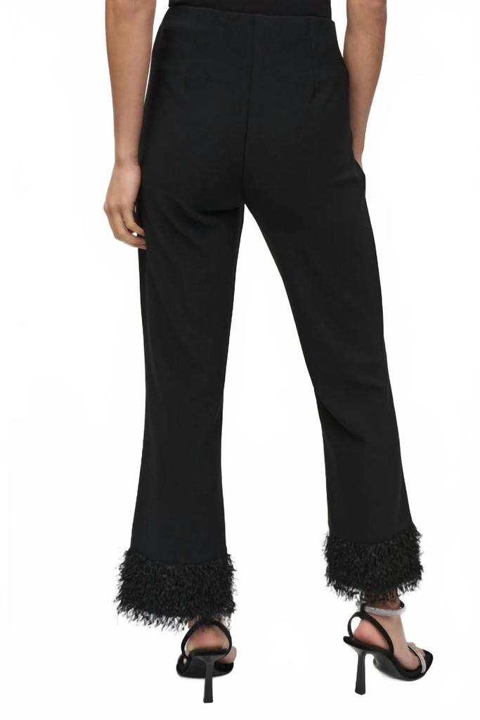 JOSEPH RIBKOFF Novelty Flare Pants In Black