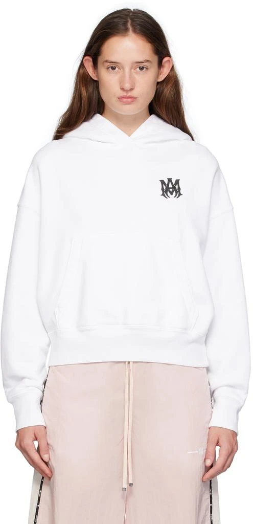 AMIRI White MA Core Logo Hoodie 1