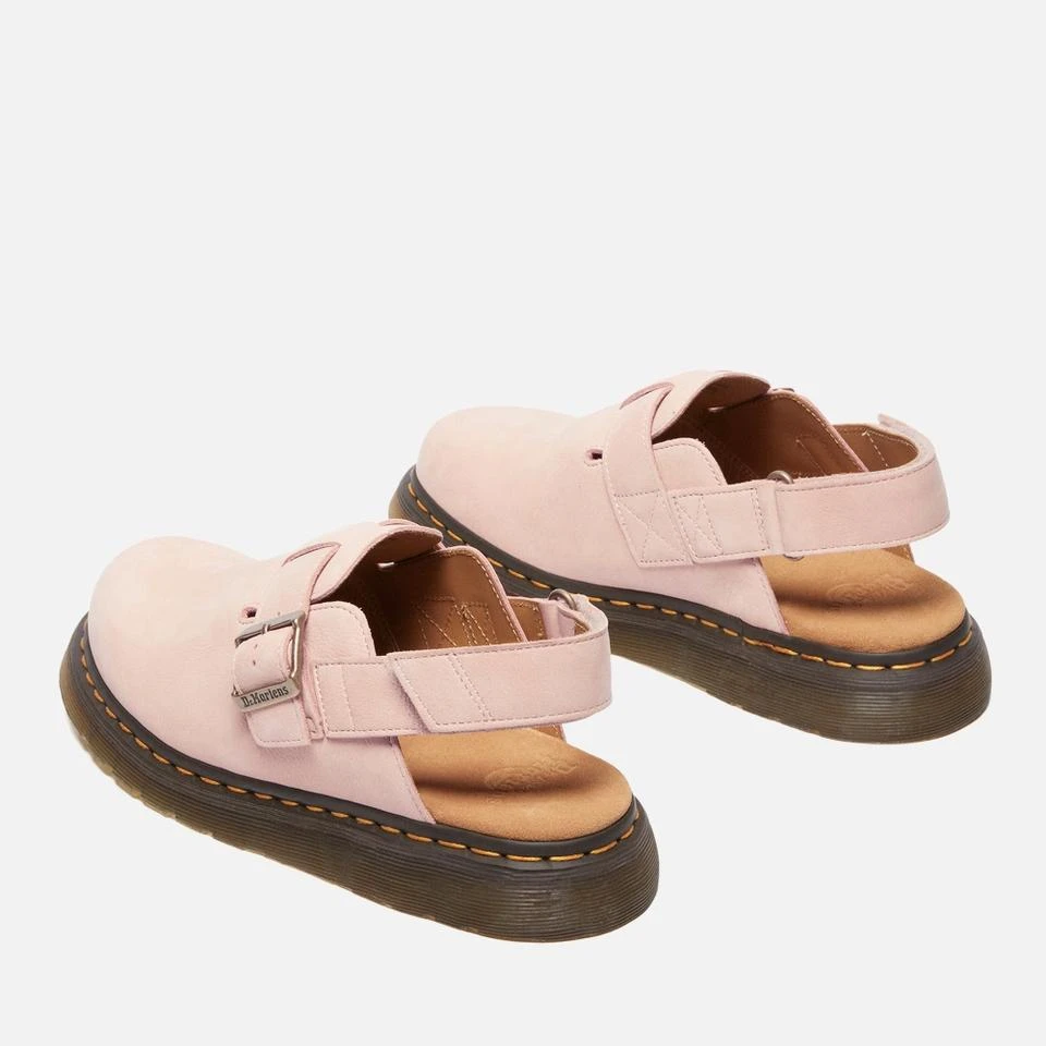 Dr. Martens DR. MARTENS WOMEN'S JORGE II NUBUCK MULES - POWDER PINK 4