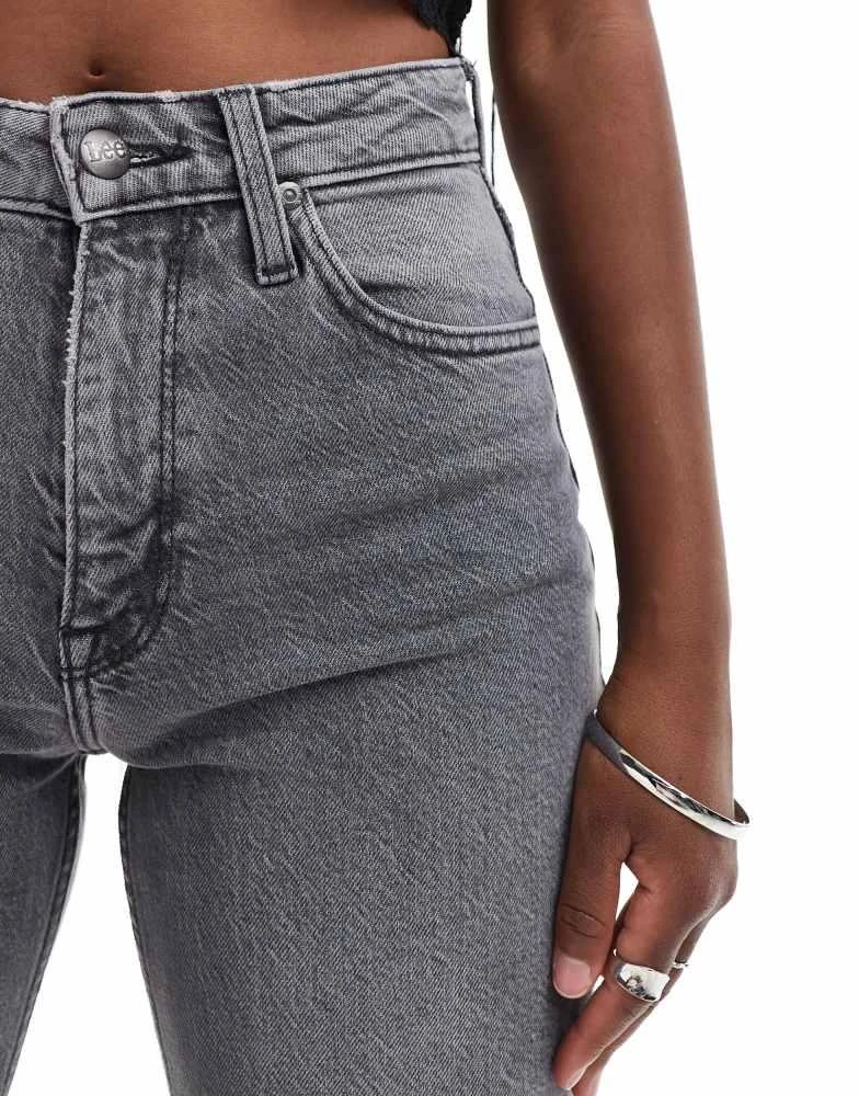 LEE Lee Carol cropped straight fit jeans in grey 5