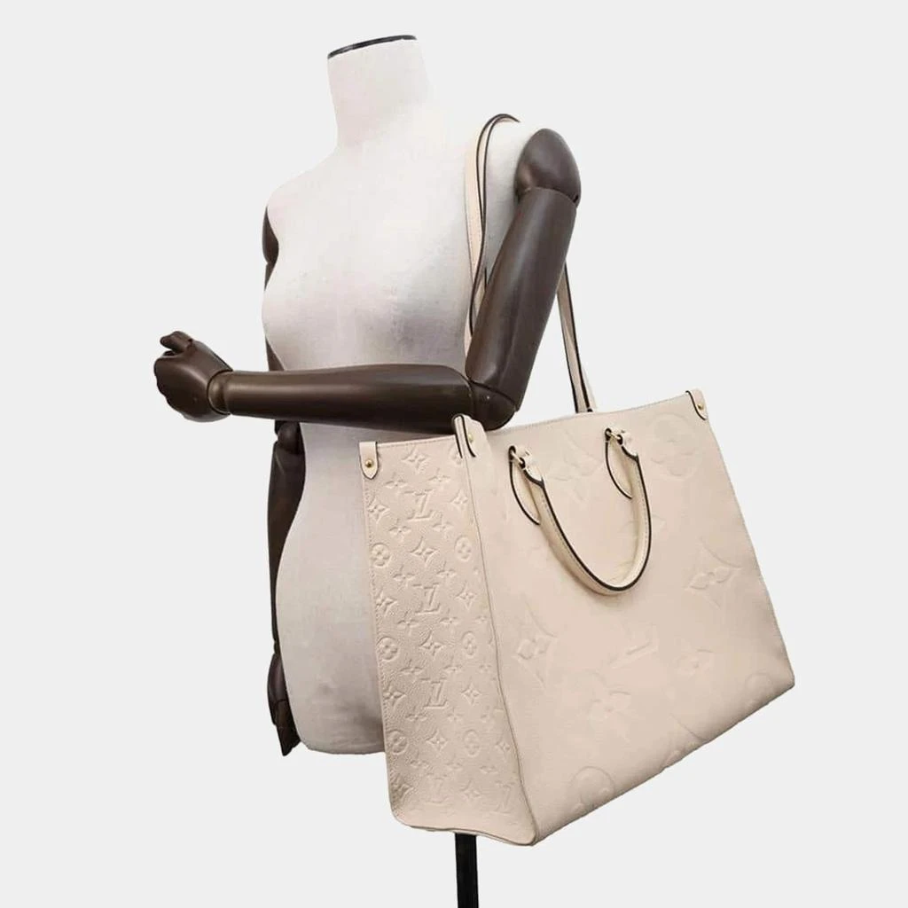 Louis Vuitton Louis Vuitton beige Monogram Empreinte On The Go GM Tote Bag 3