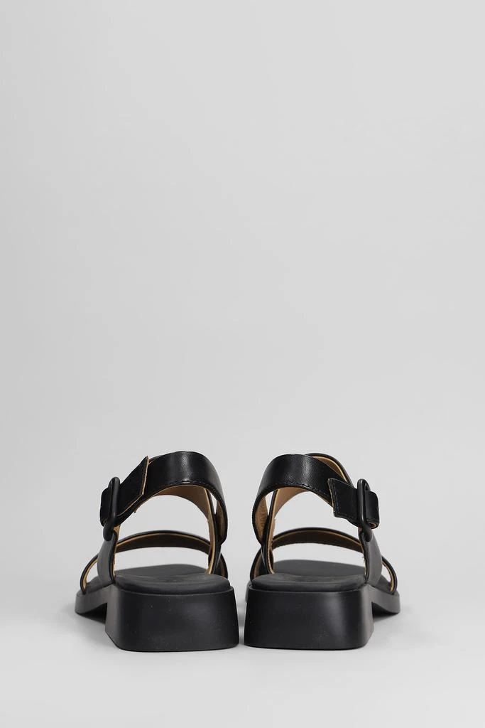 Camper Dana Sandals In Black Leather 2