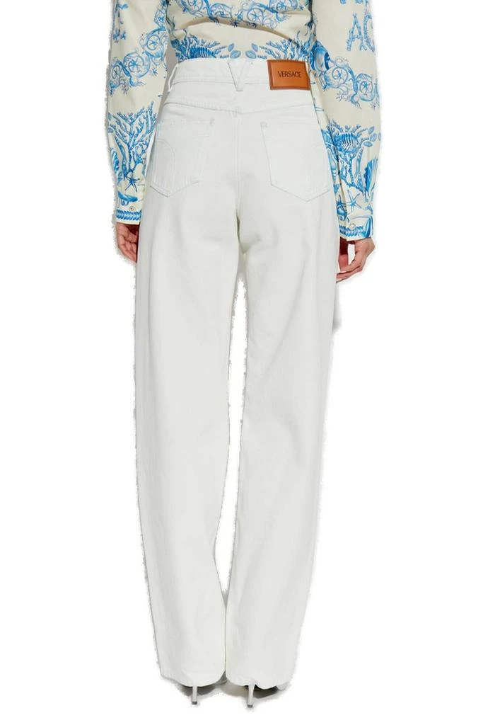 Versace Versace Logo-Patch Straight Leg Jeans 3