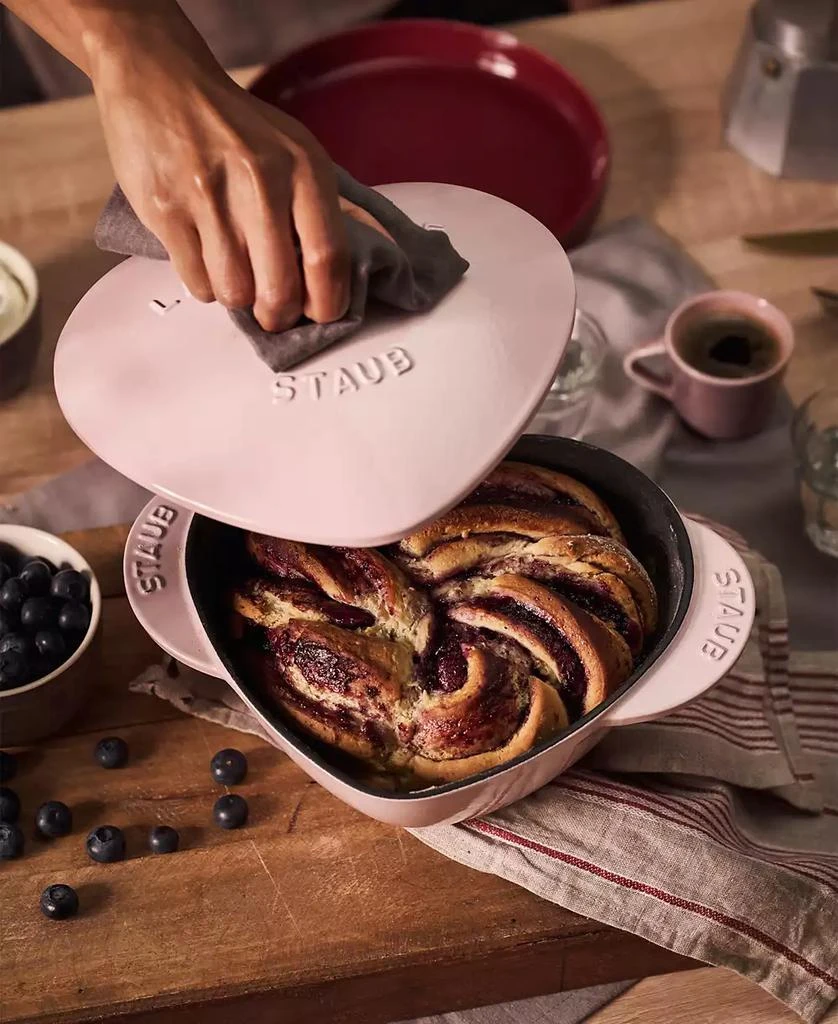 Staub Enameled Cast Iron 1.75-Quart Heart Cocotte 2