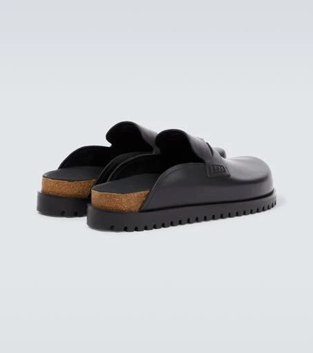 Versace Medusa logo leather mules 5