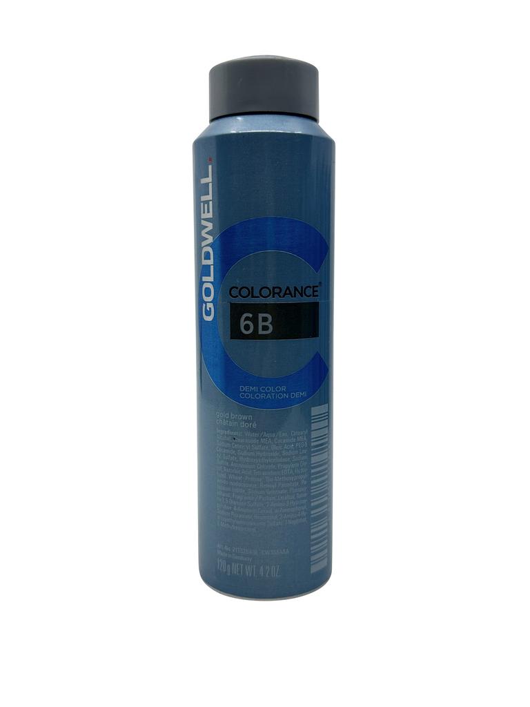 GOLDWELL Colorance Demi Hair Color 6B Gold Brown 4.2 OZ