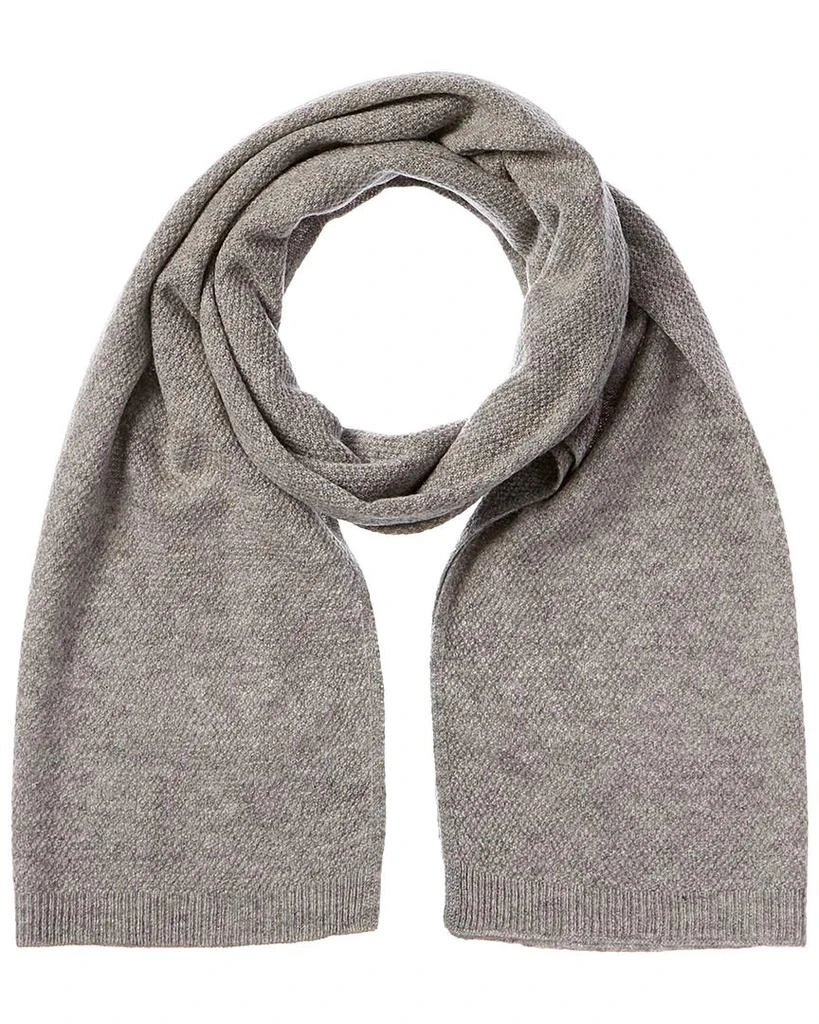 Phenix Lightweight Moss Stitch Cashmere Scarf 1