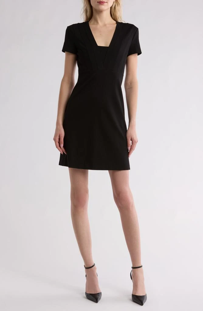 nordstrom rack black mini dress Drilling Strapless Dress with Gloves Black Dress  AmiEmi