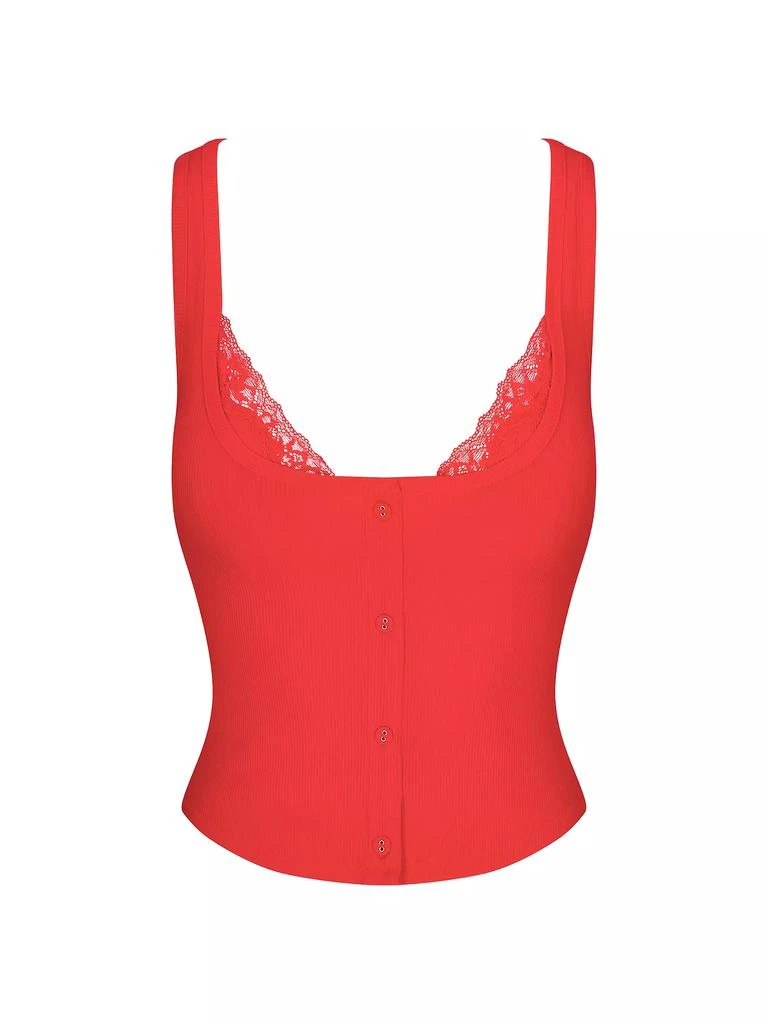 SKIMS Soft Lounge Lace Tank With Bralette 1
