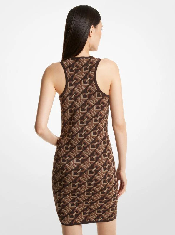 michael_kors Empire Signature Logo Jacquard Tank Dress 2