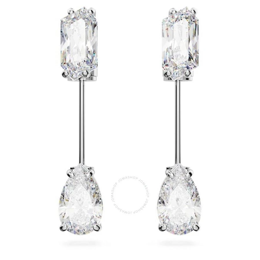 Swarovski Rhodium Plated Mesmera Bar Earrings 1