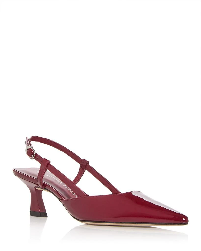 Stuart Weitzman Women's Vinnie 50 Slingback Kitten Heels 1