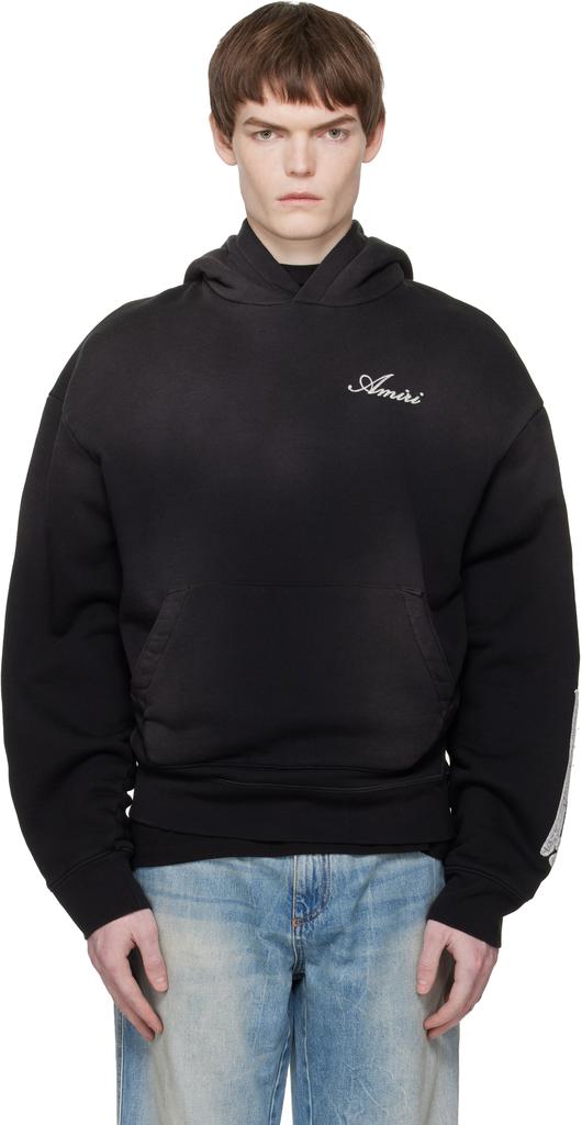AMIRI Black MA Quad Half-Zip Sweatshirt - Hoodies - Compare Prices