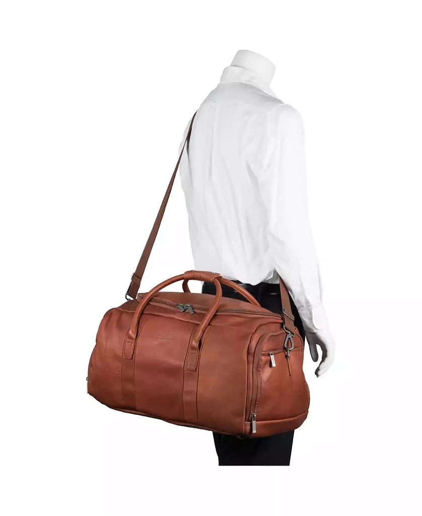 Kenneth Cole Colombian Leather 20" Single Compartment Top Load Travel Duffel Bag 6