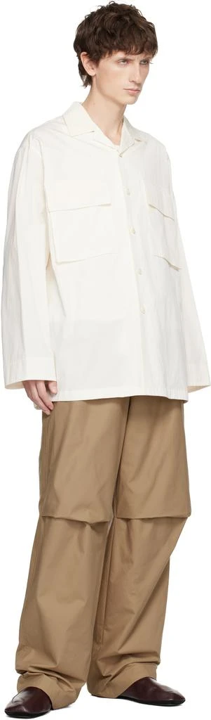 Jil Sander Off-White Cotton Poplin Shirt 4