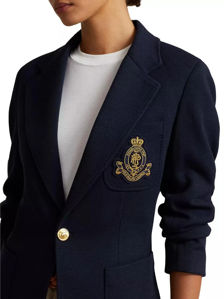 Ralph Lauren Double-Knit One-Button Blazer 8