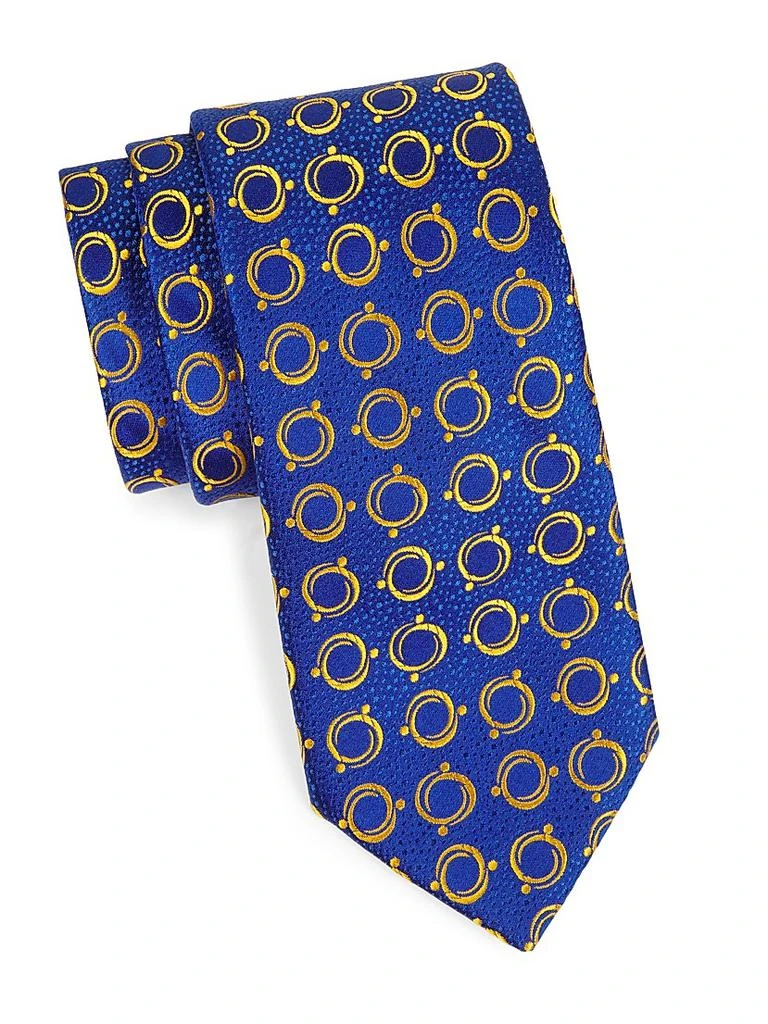 Charvet Optical Wheel Silk Tie 1