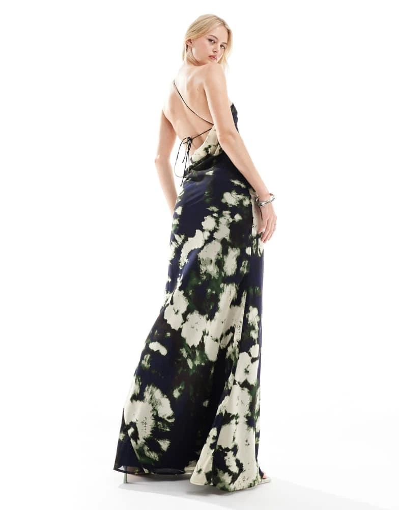 asos design tall maxi dress ASOS DESIGN Tall cami side panel pleated maxi dress in floral - MULTI