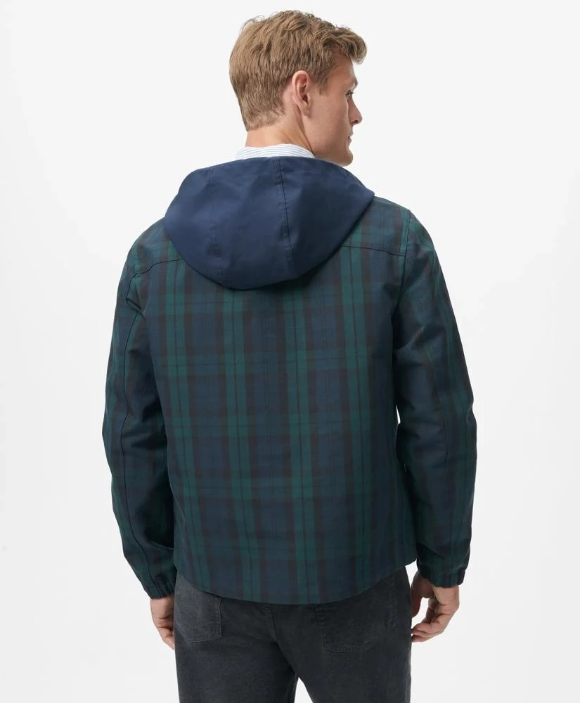 Brooks Brothers Black Watch Popover Windbreaker in Water-Repellent Nylon 3