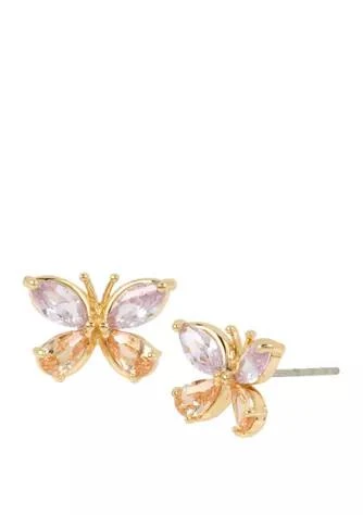 Betsey Johnson Cubic Zirconium Butterfly Stud Earrings 1